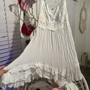 Free people White Lace Dress